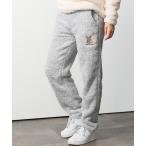 【TOM ＆ JERRY/トムとジェリー】両面ボア　ワンポイント刺繍スウェットパンツ