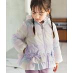 ダウン アウター 「洗濯機OK」中綿リボンコート キッズ 子供服 女の子