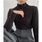 tシャツ Tシャツ メローカラーハイネックニットプルオーバー