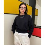 ショッピングトレーナー トレーナー スウェット 「DIDOT.」ミニマルクロップドMTM レディース