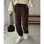 ロゴ刺繍スウェットジョガーパンツ