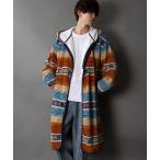 メンズ patterned all over Fleece gown /総柄 フリース ガウン