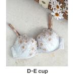 ブラジャー BRAGENIC/フラワー×エンブロイダリーレース ノンワイヤーブラジャー D-Ecup
