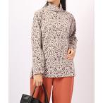 tシャツ COCONLIFE 東レ吸湿発熱ソフトサーモαジャカードプルオーバー（アラベスク柄） レディース