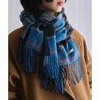 ショッピングマフラー ストール マフラー 「SETUP7」ウールチェックストール 抗菌防臭加工　CLIR レディース メンズ