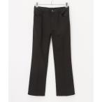  брюки одноцветный semi flare pants мужской 