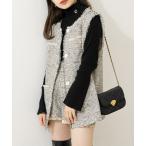 ジャケット ノーカラージャケット 「新色追加/2WAY」ツイードフリンジSETUPジャケット レディース