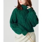 ニット セーター ショート丈ケーブルニットプルオーバー/AC2503 レディース