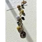 チャーム 「Le soleil」スワロフスキー＆ヒョウ柄　バッグチャーム(MA) レディース