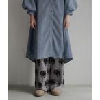 パンツ 猫柄ジャガード ニットパンツ レディース