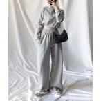 【 セットアップ対応 】ウエストコードルーズスウェットパンツ【 韓国製 】