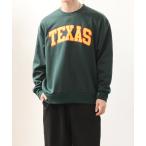 トレーナー スウェット TEXAS刺繍ロゴ 裏ボアシャギースウェット メンズ レディース