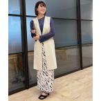 コート アウター 「セットアップ対応」BEAUTY MOVE ロングジレ レディース