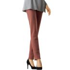 パンツ 裏ベロアストレッチレギンスパンツ股下73cm レディース
