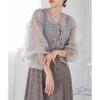 ワンピース 「新色追加」シアーカーディガンセットワンピース