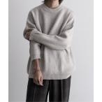 ニット Mohair wool mix sweater/モヘアウールミックスセーター