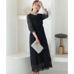 ドレス 結婚式 パーティードレス ミモレ丈と七分袖スカラップレースセレモニーフォーマルオケージョンドレスお呼ばれ 二次会 成人式 同窓会 謝恩会 20