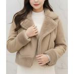 ショッピングレザージャケット レザージャケット ライダース フェイクムートンライダースジャケット レディース