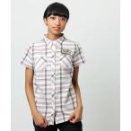 ブラウス シャツ シフト　ギア　プレイド　シャツ レディース