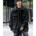 カバーオール 「no sweat.×ADMIX」コラボ もこもこ ボアフリース / CPO オーバーサイズ カバーオールジャケット メンズ レディース