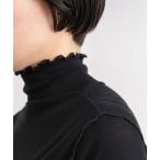 tシャツ 60/-強撚ストレッチフライス ハイネックプルオーバー レディース