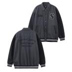 ジャケット スタジャン メンズ DENIM VARSITY JACKET