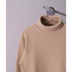 トレーナー スウェット (LK)「JEMORGAN」ビッグ ワッフル タートルネック  スウェット プルオーバー メンズ レディース