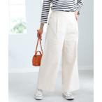 パンツ コーデュロイ素材ワイドパンツ レディース