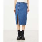  Denim юбка SLIT SKIRT