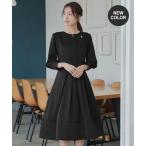ショッピング15号 ワンピース キーネックフレアワンピース