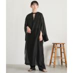 ワンピース シャツワンピース 2WAYオープンスリーブシアーシャツワンピース