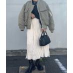 スカート ワッシャープリーツスカート（chiica select） / ワッシャースカート フレアスカート ミモレ丈 低身長