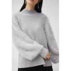 ニット セーター SHAGGY SLEEVE H/N KNIT/シャギースリーブハイネックニット レディース