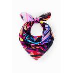 スカーフ バンダナ トロピカル カレ スカーフ レディース