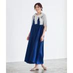 ワンピース 2wayギャザー切り替えキャミワンピース