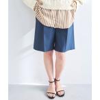 パンツ ツイルストレッチハーフパンツ レディース