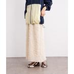 スカート 「オケージョンにも対応」フリンジジャガードスカート