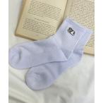 靴下 WEGO/アンクルパイルカラーイヌソックス レディース