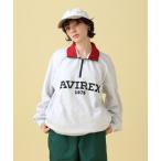 スウェット レディース 「直営店限定」LOGO HALF ZIP SWEAT / ロゴ ハーフジップ スウェット / AVIREX / アヴィレックス