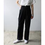 チノパン ハイウエストタックデザインチノパンツ レディース