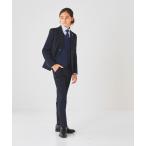 フォーマル 発表会 卒園式 入学式 チェックベストスリーピーススーツ キッズ 子供服 男の子