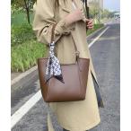 トートバッグ スカーフリボン付きトートバッグ レディース