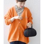 カーディガン レディース 「SHIPS any別注」PENNEYS:「手洗い可能」THE FOX ワンポイント Vネック カーディガン 23SS