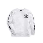 tシャツ スカル・ロングスリーブTシャツ/White メンズ