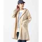 ブルゾン アウター ナイロンロング丈フードコート レディース