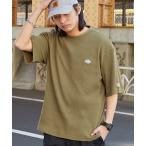 tシャツ Dickies/ディッキーズ ロゴ刺繍クルーネックワッフル半袖Tシャツ メンズ レディース