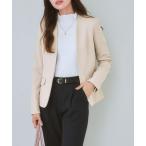 ショッピングDays スーツ 「セットアップ対応」ノーカラージャケット（上下別売・変り織リスピィシリーズ） レディース