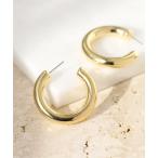 ピアス ボールドメタルフープピアス レディース