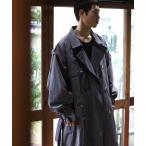 トレンチコート コート オーバーサイズ スタンドカラー ミリタリー トレンチコート メンズ レディース