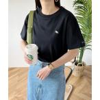 tシャツ 「POLO CHAMPS/ポロチャンプス」別注  ワンポイント刺繍 コンパクト 半袖Tシャツ レディース